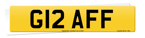 Registration number G12 AFF